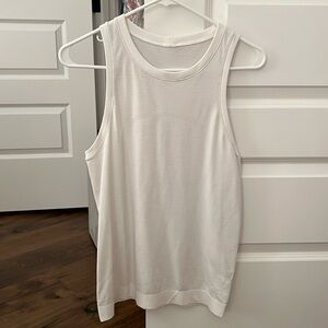 Lululemon White Swiftly Tank Top